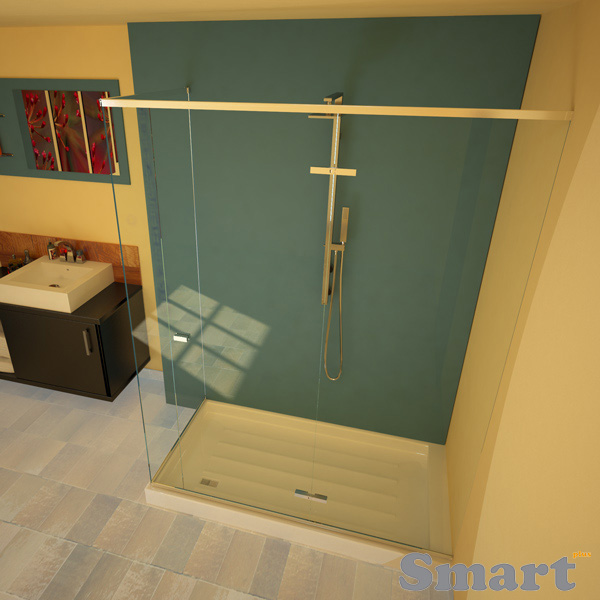 Swing shower single angle with three fixed