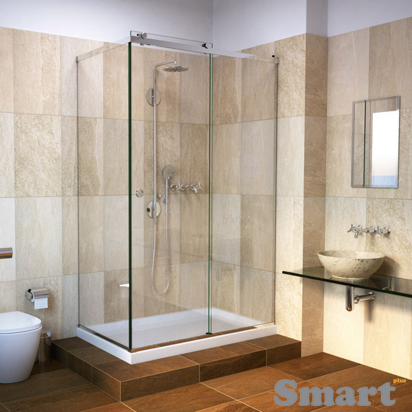 Sliding shower single angle